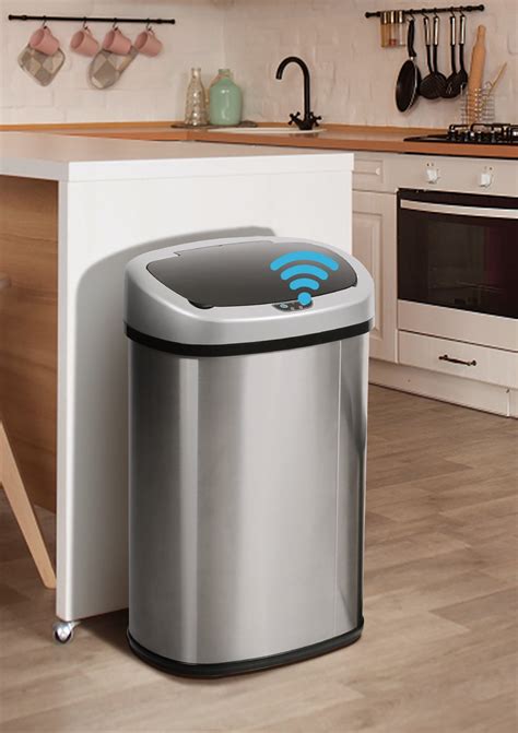 motion sensor garbage can walmart|walmart automatic trash cans.